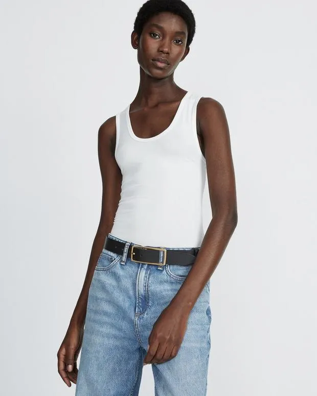 Women TShirts Rag and Bone Luca Tank White