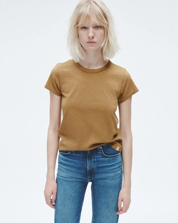 Women TShirts Rag and Bone The Slub Tee Khaki