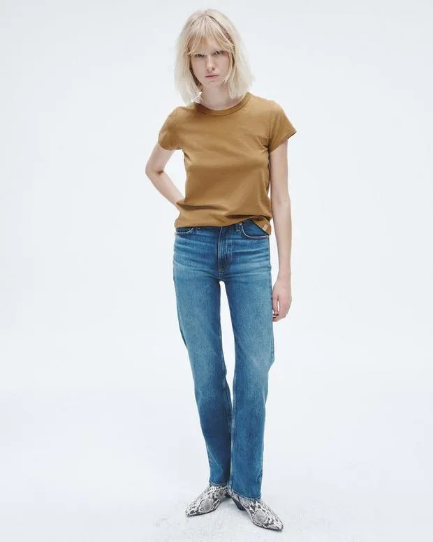 Women TShirts Rag and Bone The Slub Tee Khaki