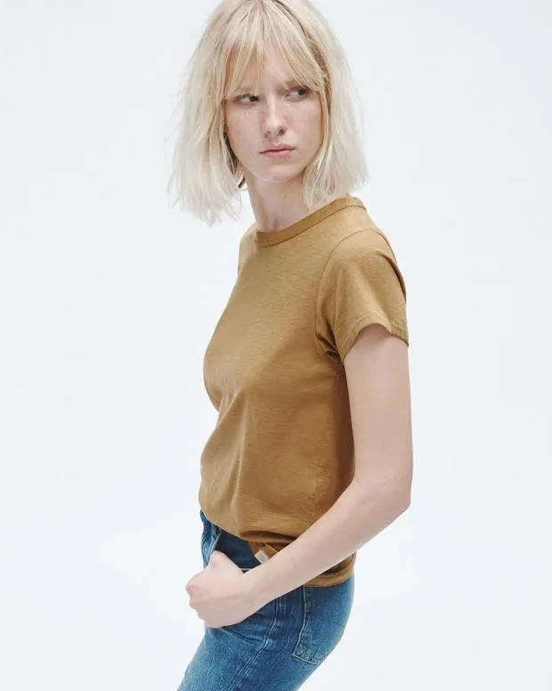 Women TShirts Rag and Bone The Slub Tee Khaki