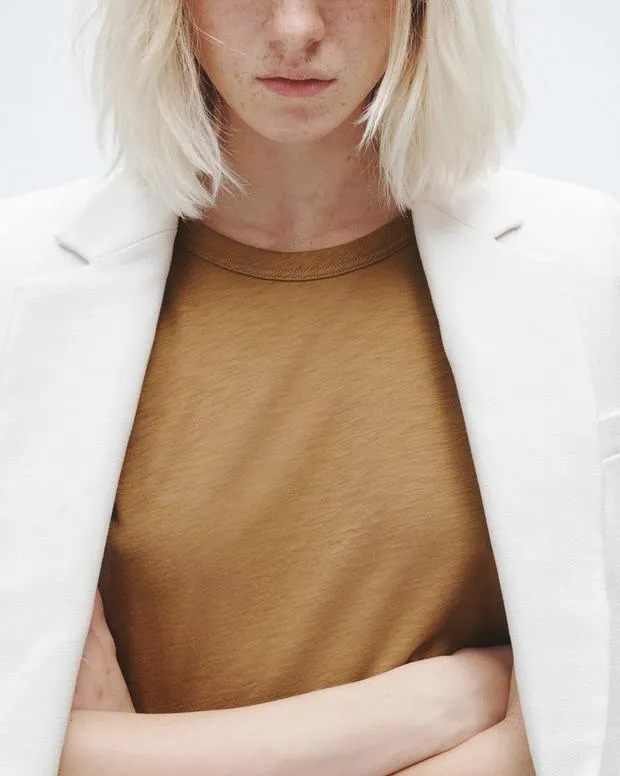 Women TShirts Rag and Bone The Slub Tee Khaki