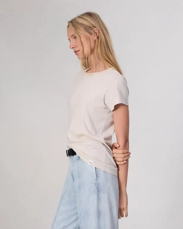 Women TShirts Rag and Bone The Slub Tee Warm Gry