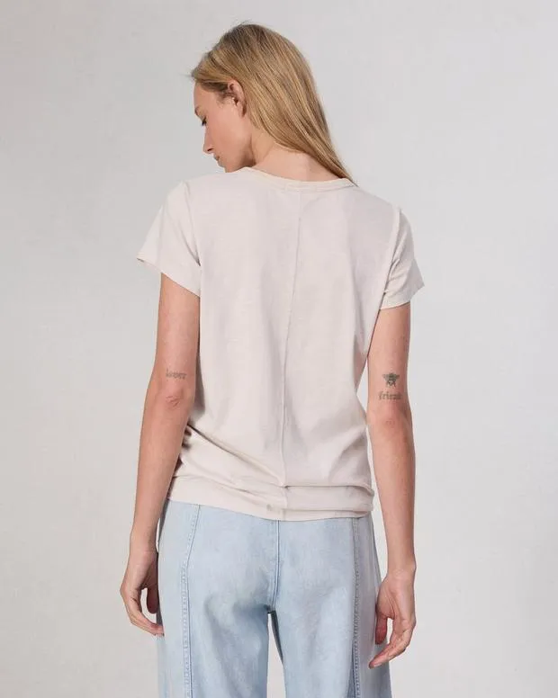 Women TShirts Rag and Bone The Slub Tee Warm Gry