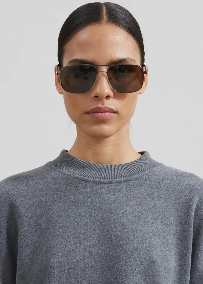 Women Talia Sweatshirt 8211 Dark Grey The Frankie Shop Loungewear