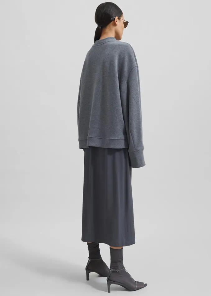 Women Talia Sweatshirt 8211 Dark Grey The Frankie Shop Loungewear