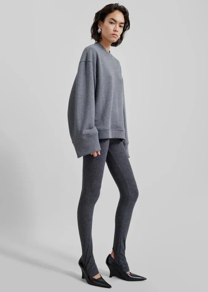 Women Talia Sweatshirt 8211 Dark Grey The Frankie Shop Loungewear