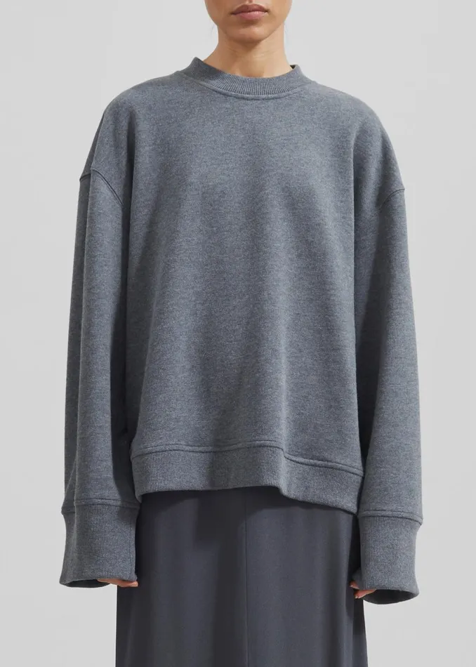 Women Talia Sweatshirt 8211 Dark Grey The Frankie Shop Loungewear