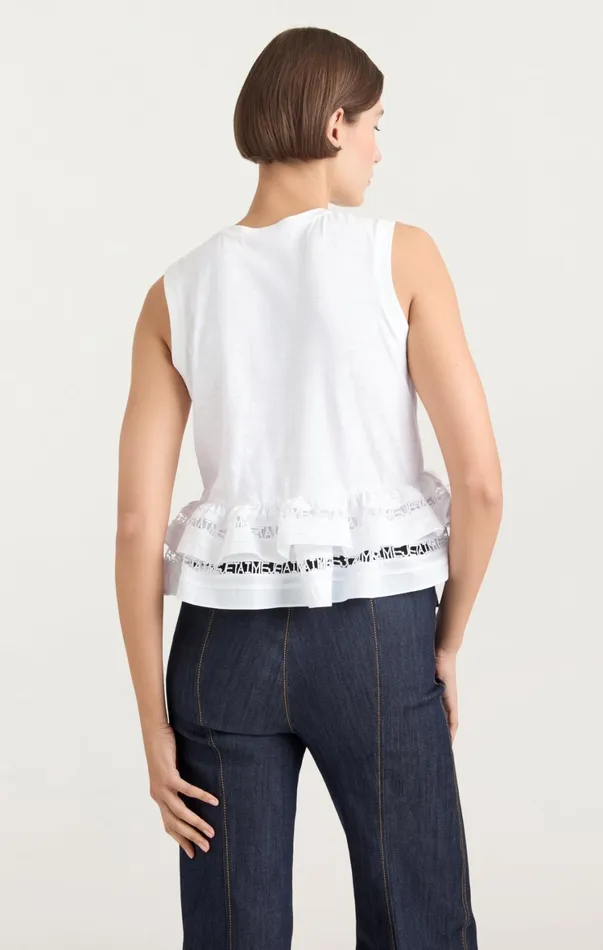 Women Tank Tops and Camisoles Cinq Sept Landri Top White
