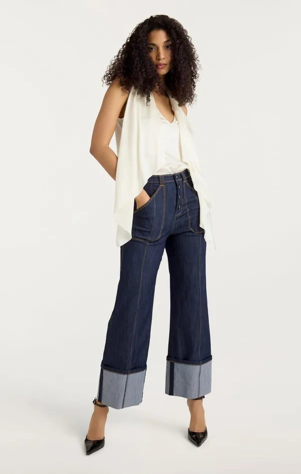 Women Tank Tops and Camisoles Cinq Sept Louella Top Ivory