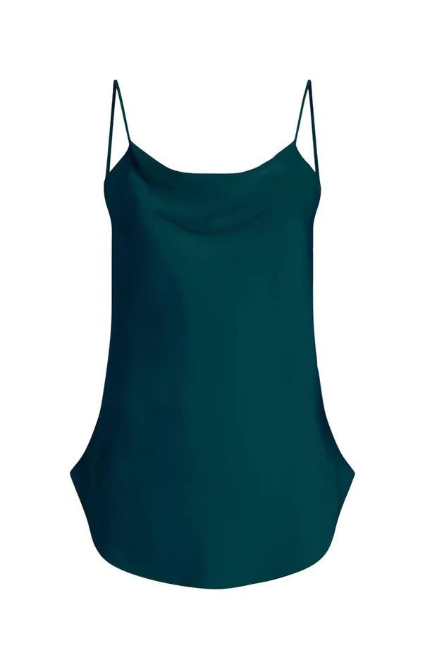 Women Tank Tops and Camisoles Cinq Sept Marta Cami Green Onyx
