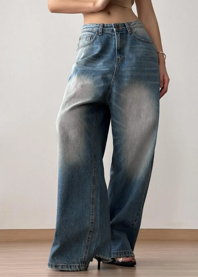 Women Tanner Bleach Jeans 8211 Worn Wash The Frankie Shop Bottoms