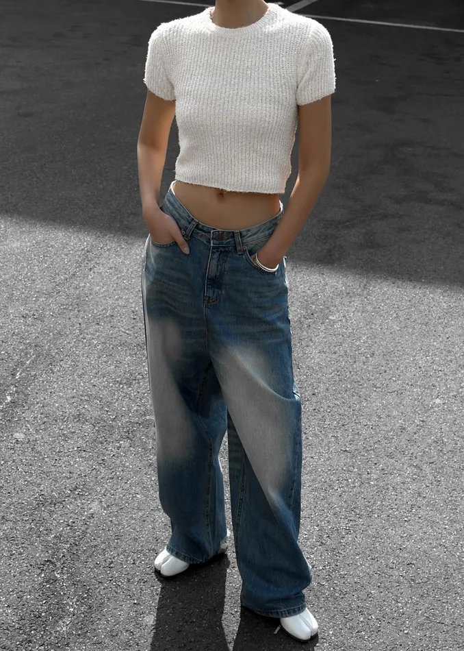 Women Tanner Bleach Jeans 8211 Worn Wash The Frankie Shop Bottoms