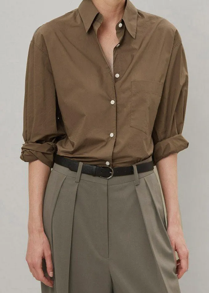 Women Tansy Pleated Trousers 8211 Olive The Frankie Shop Bottoms