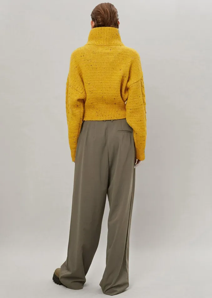 Women Tansy Pleated Trousers 8211 Olive The Frankie Shop Bottoms