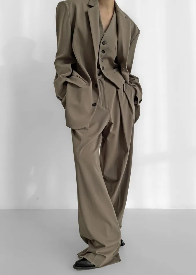 Women Tansy Pleated Trousers 8211 Olive The Frankie Shop Bottoms