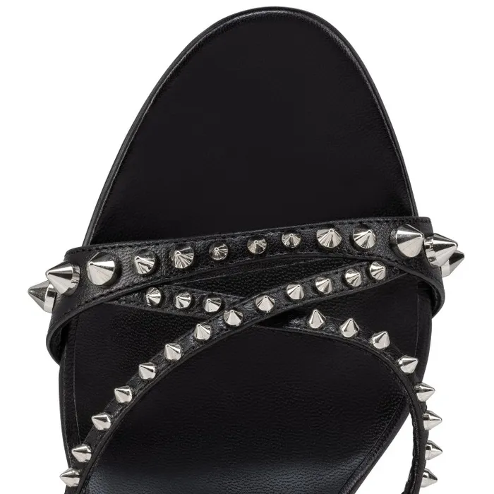 Women Tatoosh Spikes 85 Mm Mules 8211 Kid Leather And Spikes 8211 Black Christian Louboutin Sandals and Slides