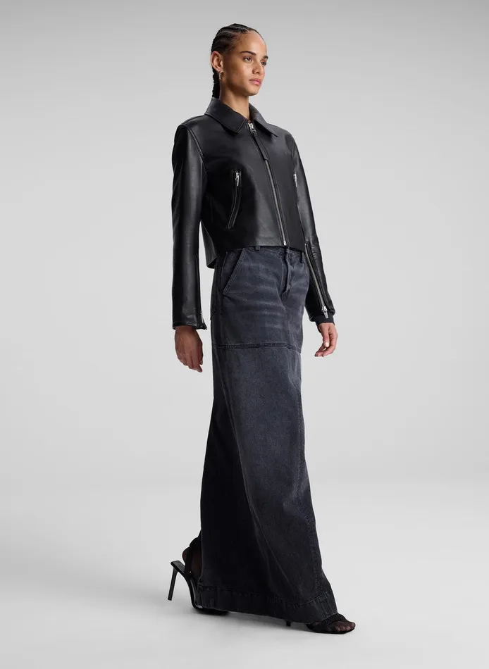 Women Tatum Leather Jacket Black ALC Jackets and Coats