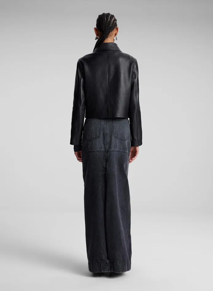 Women Tatum Leather Jacket Black ALC Jackets and Coats