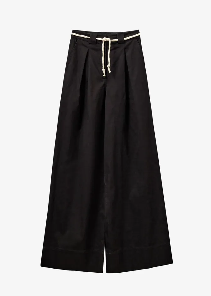 Women The Garment Cassano Wide Pants 8211 Black The Frankie Shop Bottoms