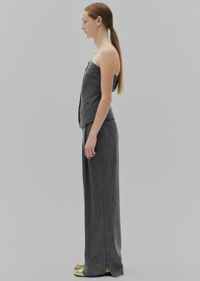 Women The Garment Tilda Tube Top 8211 GreyBlack Stripe The Frankie Shop Tops