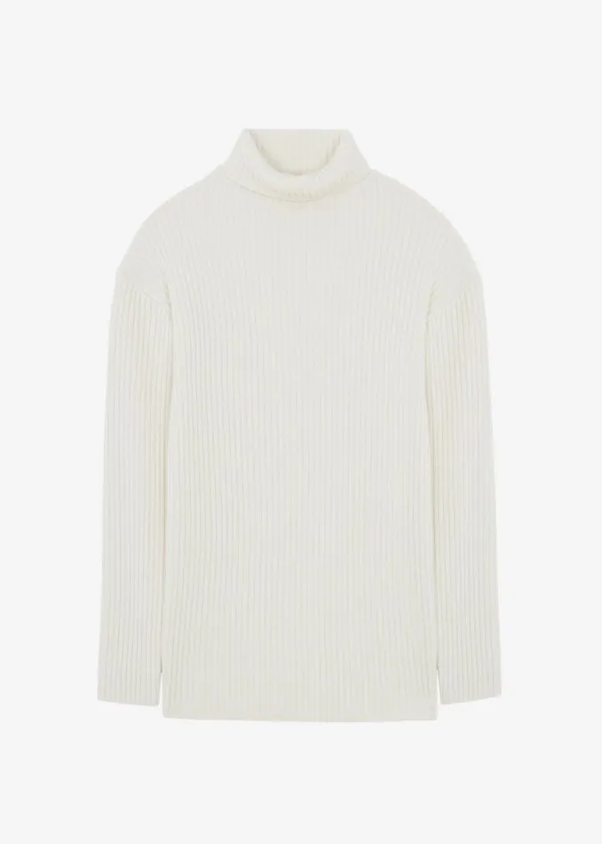Women Thelma Ribbed Sweater Dress 8211 Cream The Frankie Shop Knitwear