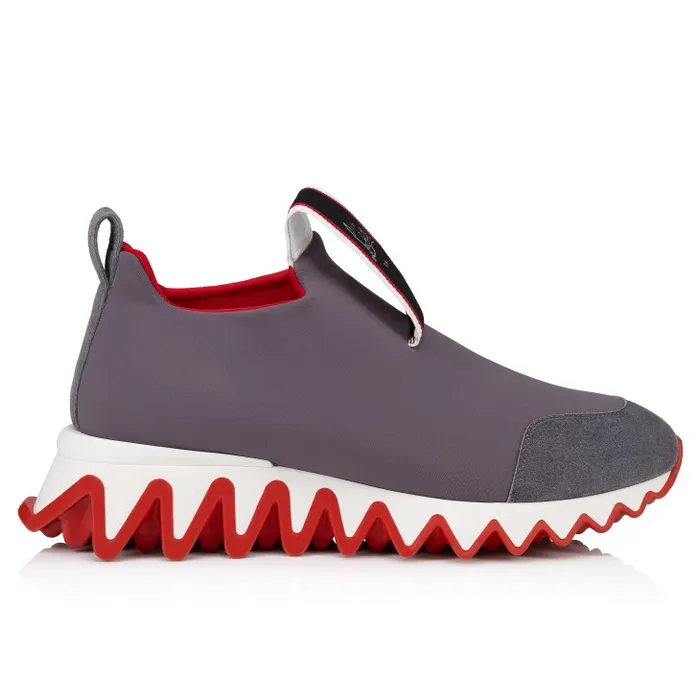 Women Tiketa Run Sneakers 8211 Veau Velours And Neopren 8211 Mauve Christian Louboutin Sneakers