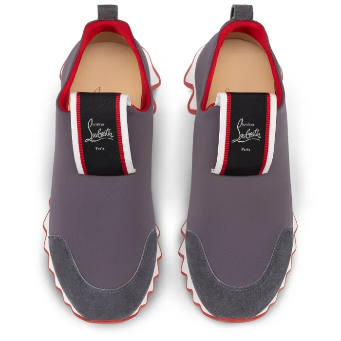 Women Tiketa Run Sneakers 8211 Veau Velours And Neopren 8211 Mauve Christian Louboutin Sneakers