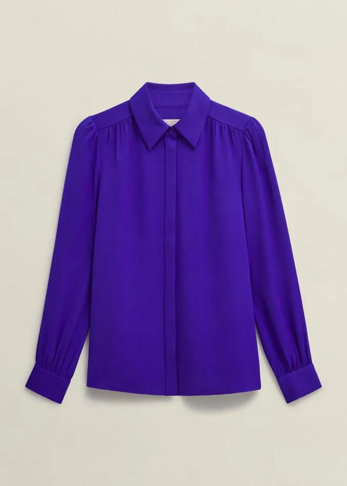Women Tops Hobbs Caitlyn Shirt Nordic Blue