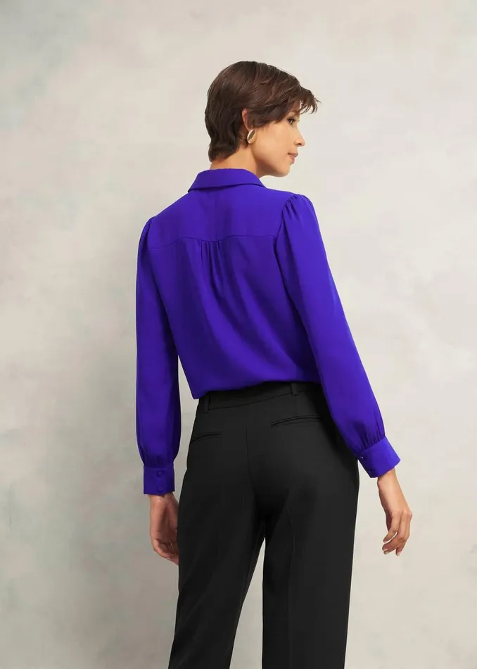 Women Tops Hobbs Caitlyn Shirt Nordic Blue