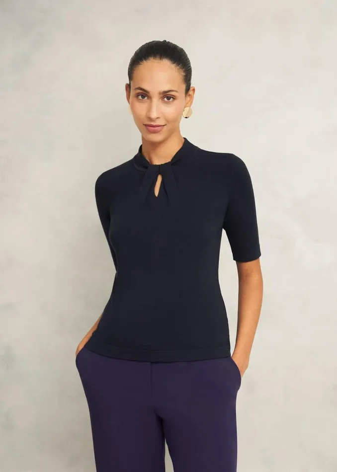 Women Tops Hobbs Effie Jumper Hobbs Navy
