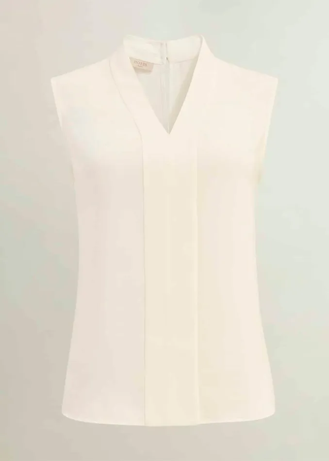 Women Tops Hobbs Shelley Blouse Ivory