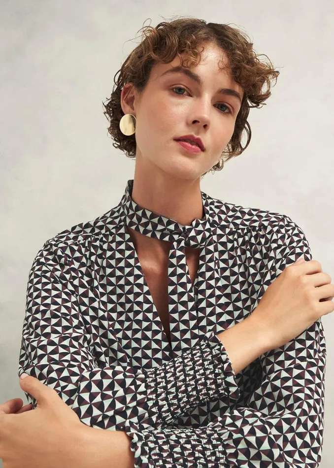 Women Tops Hobbs Somerton Blouse Multi