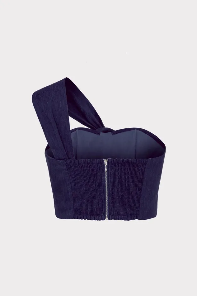 Women Tops Milly Linen Top Navy Women Tops Milly Linen Top Navy