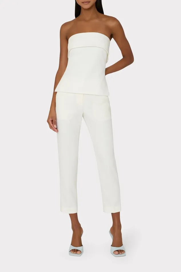 Women Tops Milly Tuala Cady Top Ecru Women Tops Milly Tuala Cady Top Ecru