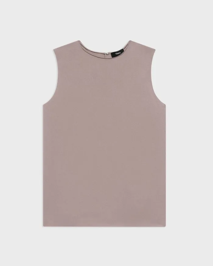 Women Tops Theory Shell Top In Silk Georgette Cinder