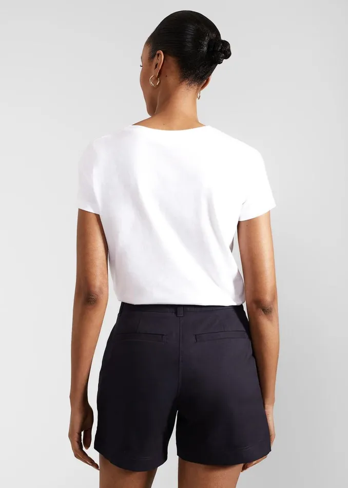 Women Trousers Hobbs Carla Shorts Navy
