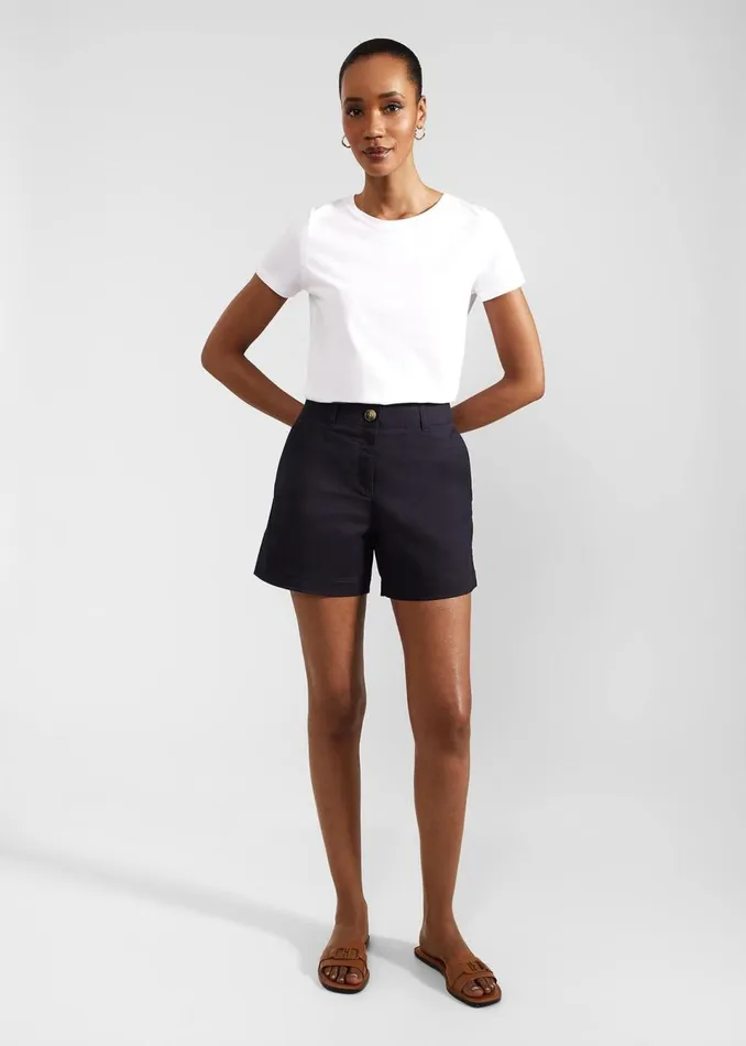 Women Trousers Hobbs Carla Shorts Navy
