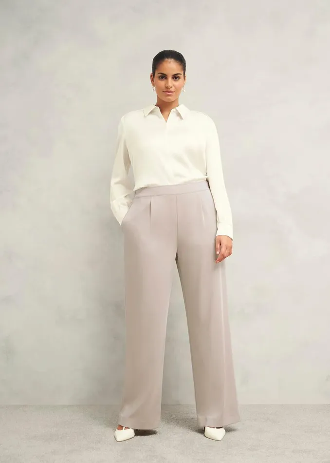 Women Trousers Hobbs Delora Trouser Oyster