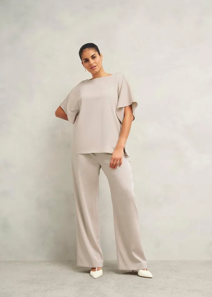 Women Trousers Hobbs Delora Trouser Oyster