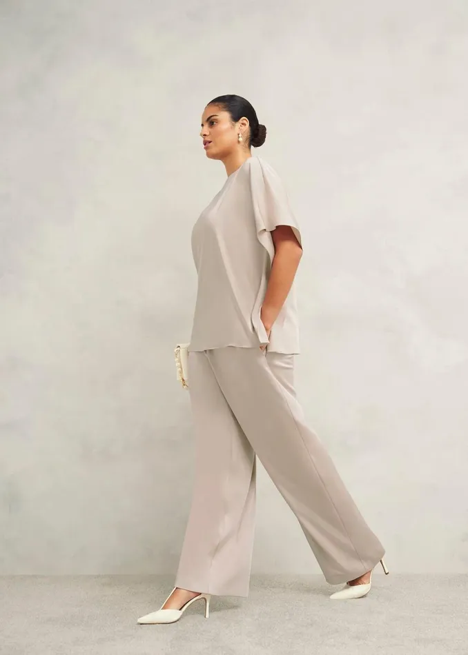 Women Trousers Hobbs Delora Trouser Oyster