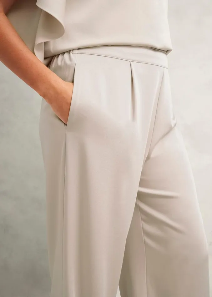 Women Trousers Hobbs Delora Trouser Oyster