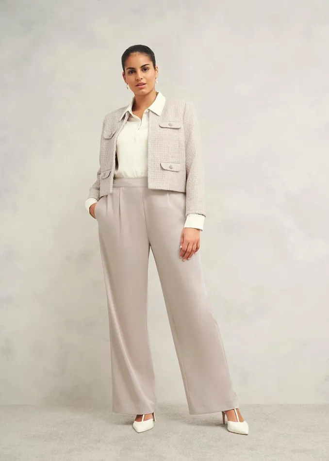Women Trousers Hobbs Delora Trouser Oyster