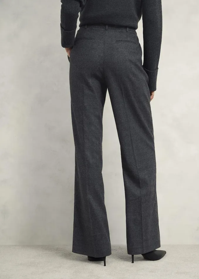 Women Trousers Hobbs Middleton Trousers With Wool Grey Black