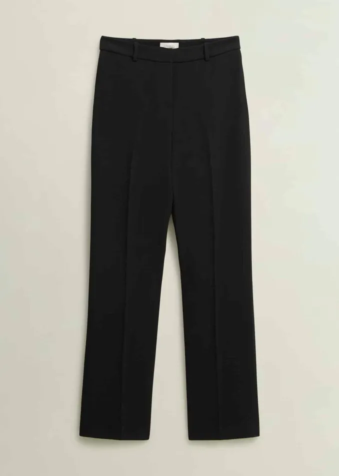 Women Trousers Hobbs Petite Maya Straight Trousers Black
