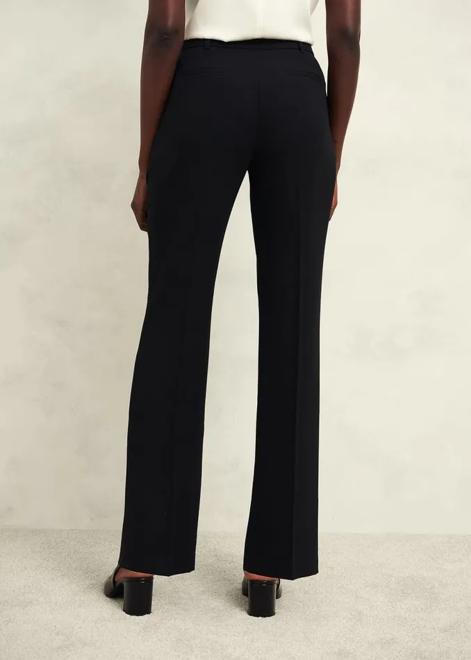 Women Trousers Hobbs Petite Maya Straight Trousers Black