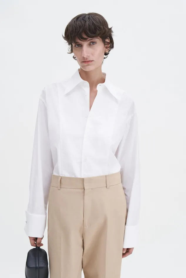 Women Tuxedo Shirt White Filippa K Shirts and Blouses