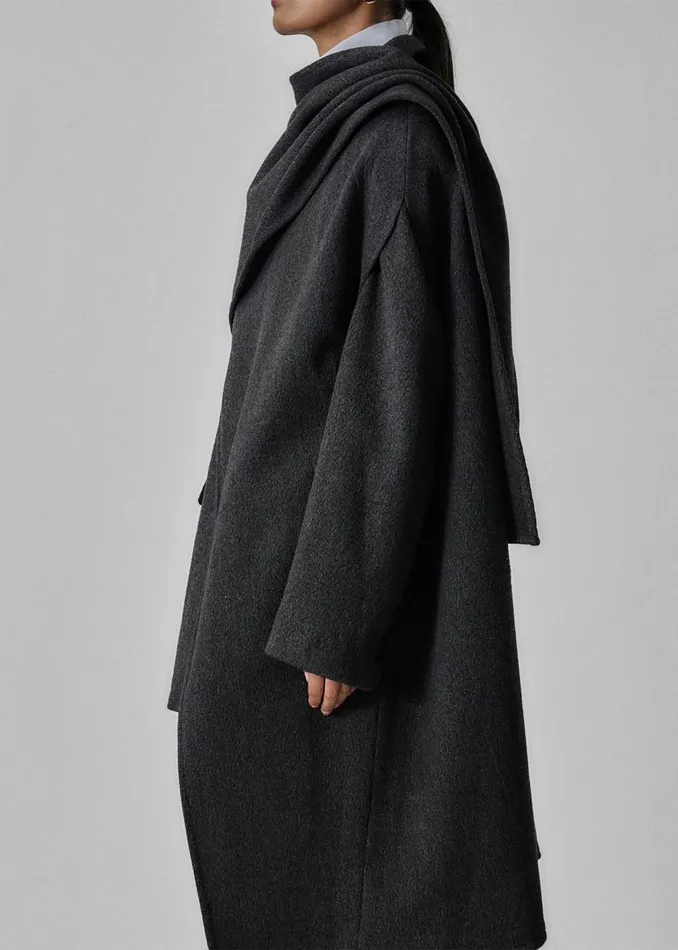 Women Whisella Cape 8211 Charcoal The Frankie Shop Outerwear