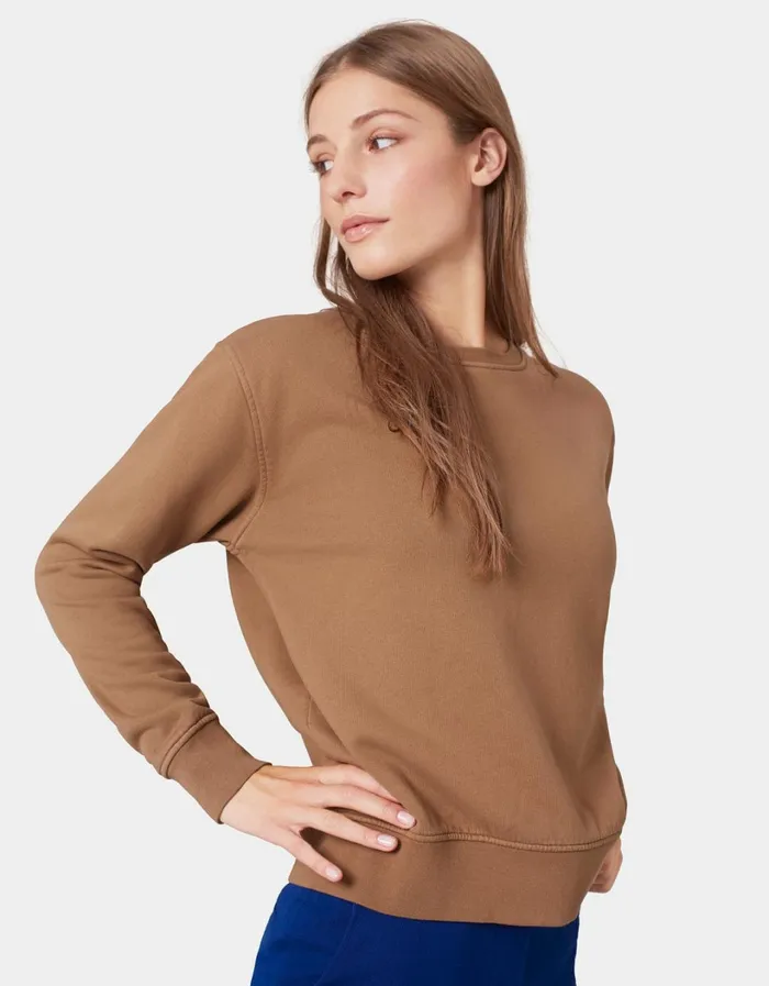 Women Women Classic Organic Crew Dusty Olive Colorful Standard Crewneck Sweatshirts