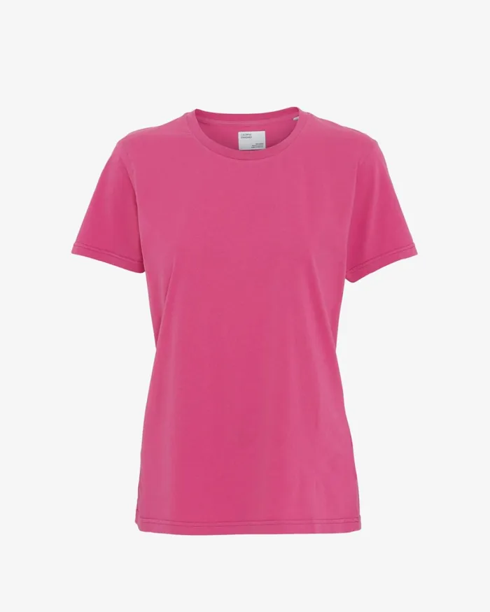 Women Women Light Organic Tee Bubblegum Pink Colorful Standard TShirts