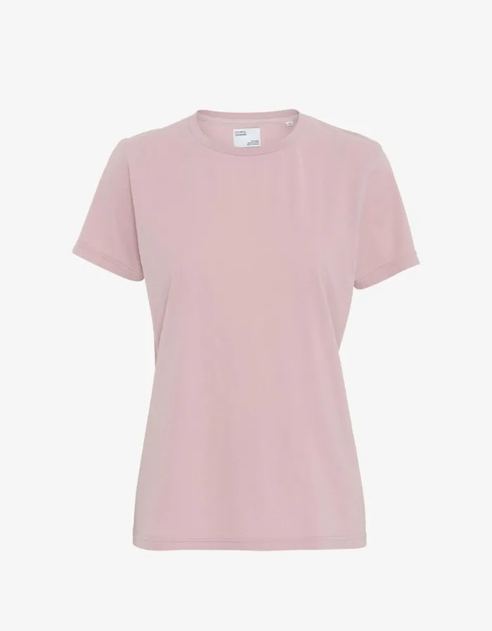 Women Women Light Organic Tee Faded Pink Colorful Standard TShirts
